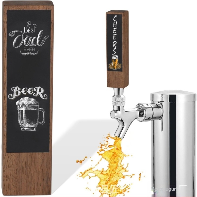 Mâner din lemn pentru robinetul de bere, din lemn de pin, brand Wood of Craftsmanship, stil modern minimalist