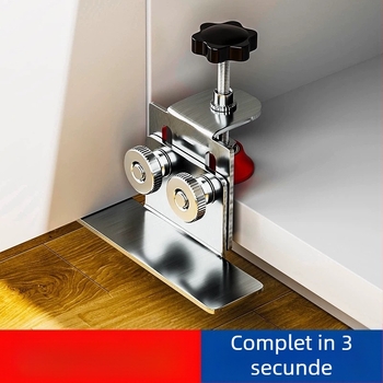 Instrument de montaj ușă dulap – unealtă de poziționare pentru dulapuri la podea, suspendate și garderobă, suport multifuncțional pentru poli și rafturi (construcții)