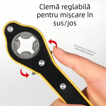 Cheie dinamometrică pentru mașină cu braț extins, clichet universal, oțel de înaltă carbon, finisaj electroforetic, greutate 0,25 kg