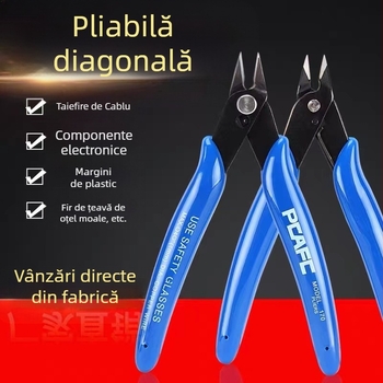 Clește pentru pini de Gundam modele, lame din oțel cu conținut ridicat de carbon, marcă Kingmas, greutate 50 g, calitate industrială