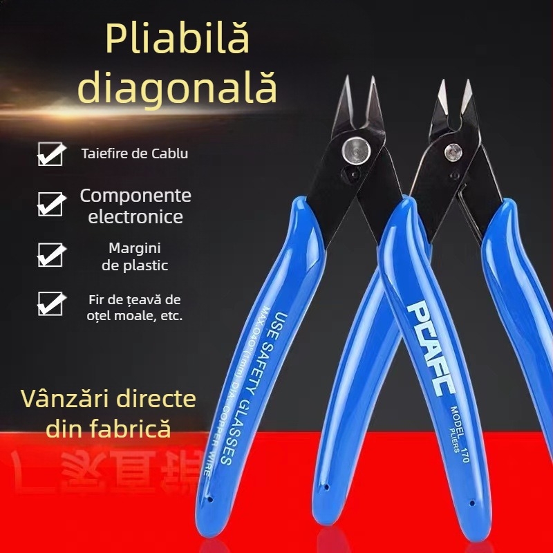 Clește pentru pini de Gundam modele, lame din oțel cu conținut ridicat de carbon, marcă Kingmas, greutate 50 g, calitate industrială