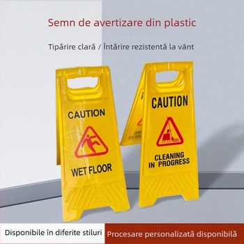 Semn de avertizare în formă de A — turnare prin suflare, folie reflectorizantă gradul 1, 20 buc./carton, seria: Semne de avertizare