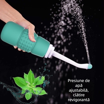 Bidet portabil manual pentru igienă personală, tip presiune, EVA/PP, ambalat în pungă PE