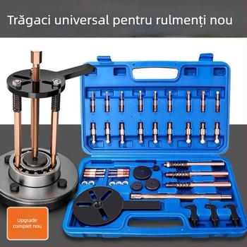 Unelte de reparații auto: trăgător pentru rulmenți detașabil, cu trei gheare, 18 în 1, multifuncțional pentru rulmenți cu canale adânci