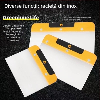 Cuțit pentru chit din oțel inoxidabil, cu mâner din plastic, pentru aplicații variate de șpaclu