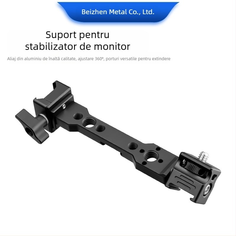 Suport lateral de expansiune pentru iluminare, microfon și monitor RS3 mini / RSC2 — model TLB-027, aliaj de aluminiu, greutate 82 g, compatibil RS3 mini și RSC2, 1 bucată.