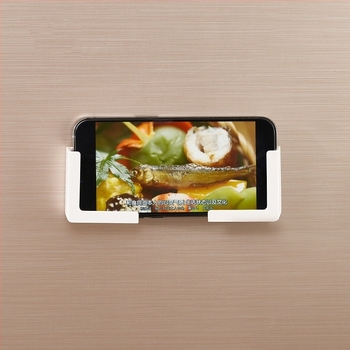 Suport magnetic pentru telefon și tabletă montat pe perete | Material: ABS + disc | Stil modern minimalist | Bucătărie, birou, baie, sufragerie