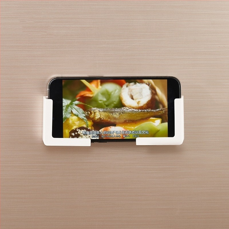 Suport magnetic pentru telefon și tabletă montat pe perete | Material: ABS + disc | Stil modern minimalist | Bucătărie, birou, baie, sufragerie