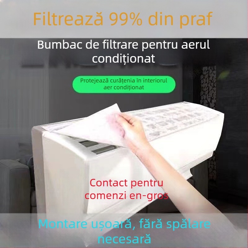 Filtru de intrare pentru aer condiționat, țesături nețesute, protecție împotriva prafului, potrivire universală