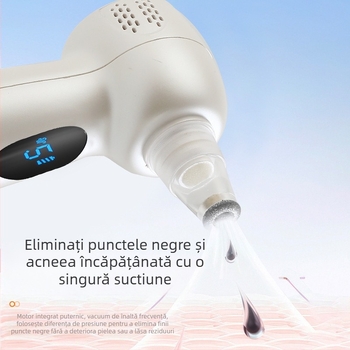 Dispozitiv ultrasonic pentru curățarea porilor - masaj cu vibrații, compresie rece/ Cald, aspirare a punctelor negre și a acneei - Model JY-0088, ABS, CE ROHS FCC, 5 trepte reglaj