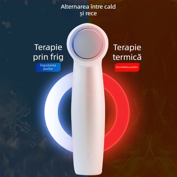 Dispozitiv ultrasonic pentru curățarea porilor - masaj cu vibrații, compresie rece/ Cald, aspirare a punctelor negre și a acneei - Model JY-0088, ABS, CE ROHS FCC, 5 trepte reglaj