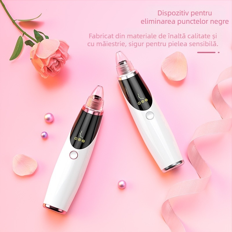 HY02 Îndepărtător electric de blackheads cu aspirație, mod rotativ, 3 viteze, carcasă din plastic