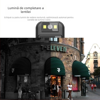 CS08 Înregistrator video HD cu suport magnetic și ecran de 0.85 inch, 1080P, card TF, senzor 2MP, baterie 4–5 ore