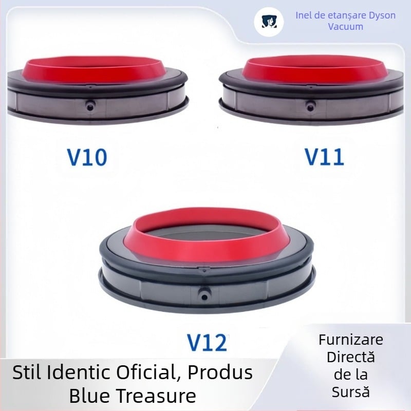 Garnitură de etanșare Dyson pentru V10/11/12 și capac inferior al compartimentului de praf — ABS, 220V, 1600W, model universal