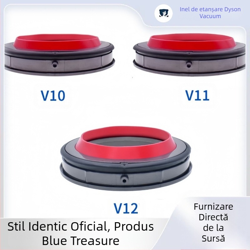 Garnitură de etanșare Dyson pentru V10/11/12 și capac inferior al compartimentului de praf — ABS, 220V, 1600W, model universal