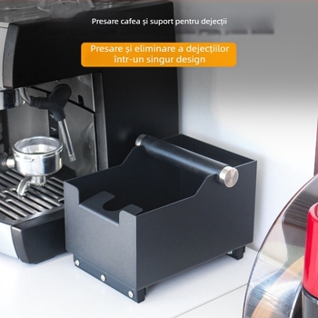 Cutie pentru resturi de cafea - Guitar Coffee, oțel teflonat, stil modern simplu, potrivit pentru bar, cafenea și restaurant