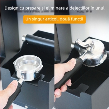 Cutie pentru resturi de cafea - Guitar Coffee, oțel teflonat, stil modern simplu, potrivit pentru bar, cafenea și restaurant