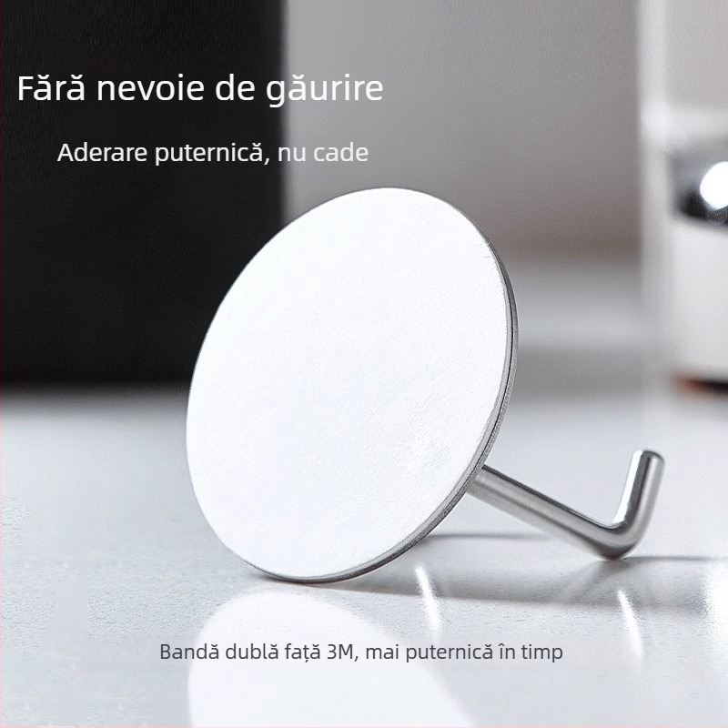 Suport montat pe perete din oțel inoxidabil pentru mânerile de la espressor și raft pentru tamper cu cârlige