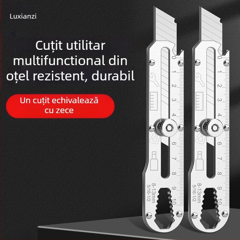 Deer fairy LXZ924414 – Cuțit de artă din oțel inoxidabil, greu, multifuncțional; material: oțel inoxidabil; greutate netă: 61 g