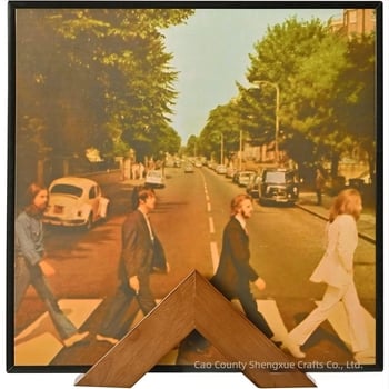 Suport din lemn pentru discuri vinil, montat pe perete – design modern minimalist, procesare personalizabilă, potrivit pentru adulți