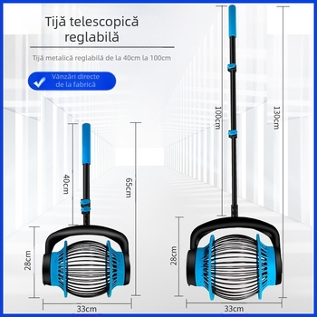 Colector de nuci pentru livadă Feng Yida — tijă din aliaj de aluminiu, role din nailon, destinat colectării nucilor