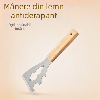 Lopată de curățare din oțel inoxidabil pentru ciment – robustă, design modern minimalist, logo imprimat, personalizabil