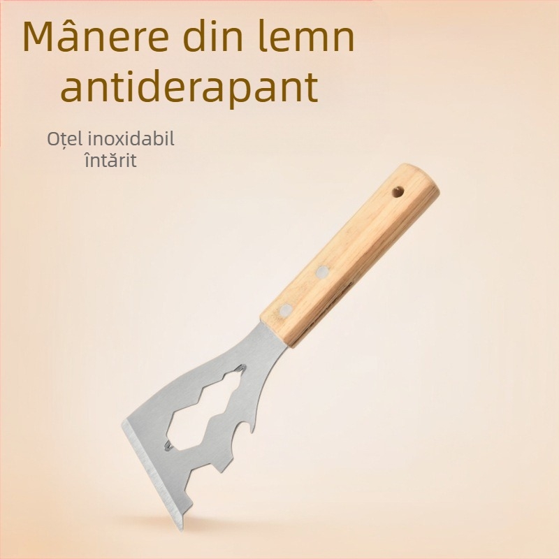 Lopată de curățare din oțel inoxidabil pentru ciment – robustă, design modern minimalist, logo imprimat, personalizabil