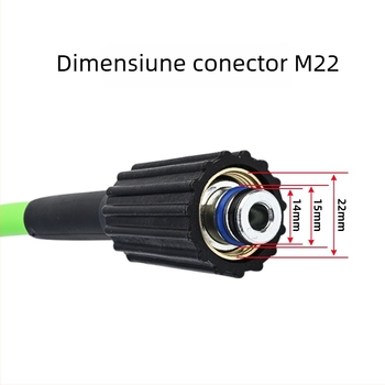 Ansamblu furtun presiune înaltă pentru spălător auto, 200 bar (2900 psi), conector M22, model SPH060120-10G, Xiong wei