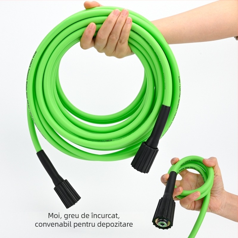 Ansamblu furtun presiune înaltă pentru spălător auto, 200 bar (2900 psi), conector M22, model SPH060120-10G, Xiong wei