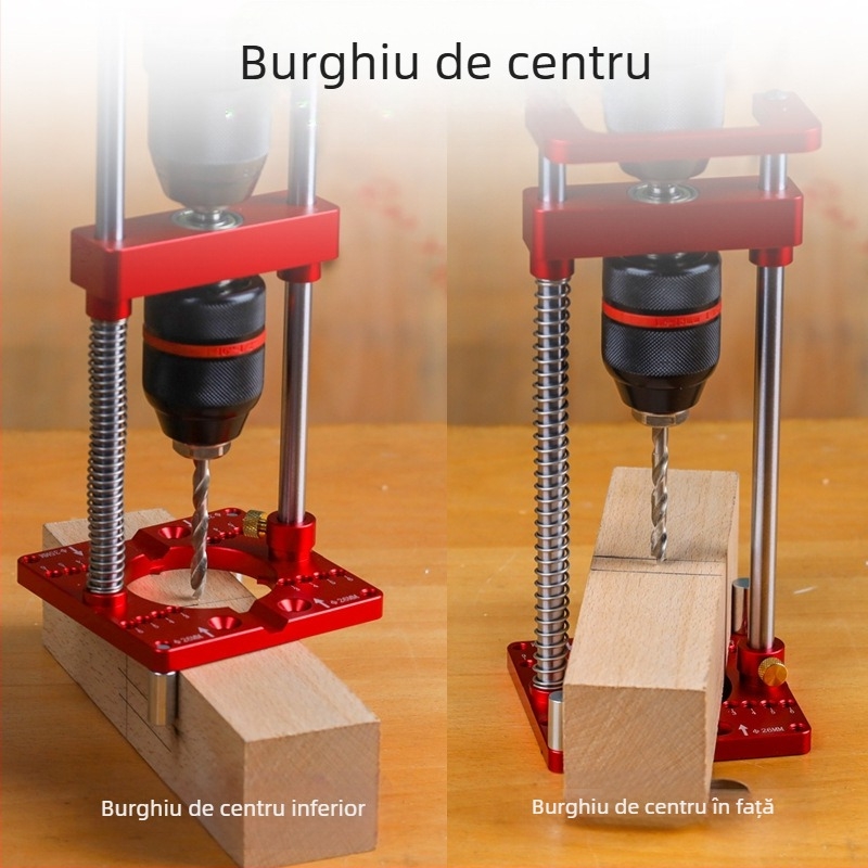 Fonsen Suport portabil pentru bormașină pentru tâmplărie – aliaj de aluminiu, DIY tâmplărie, greutate 1,5 kg