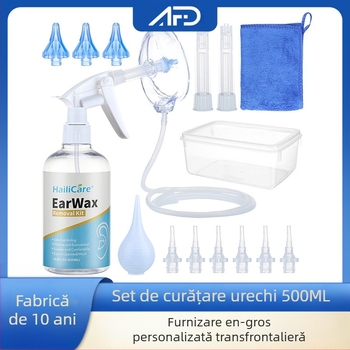 Hailicare Kit de curățare a urechilor cu lingură de urechi ne-iluminată | ABS, 30 buc., Etichetare privată disponibilă