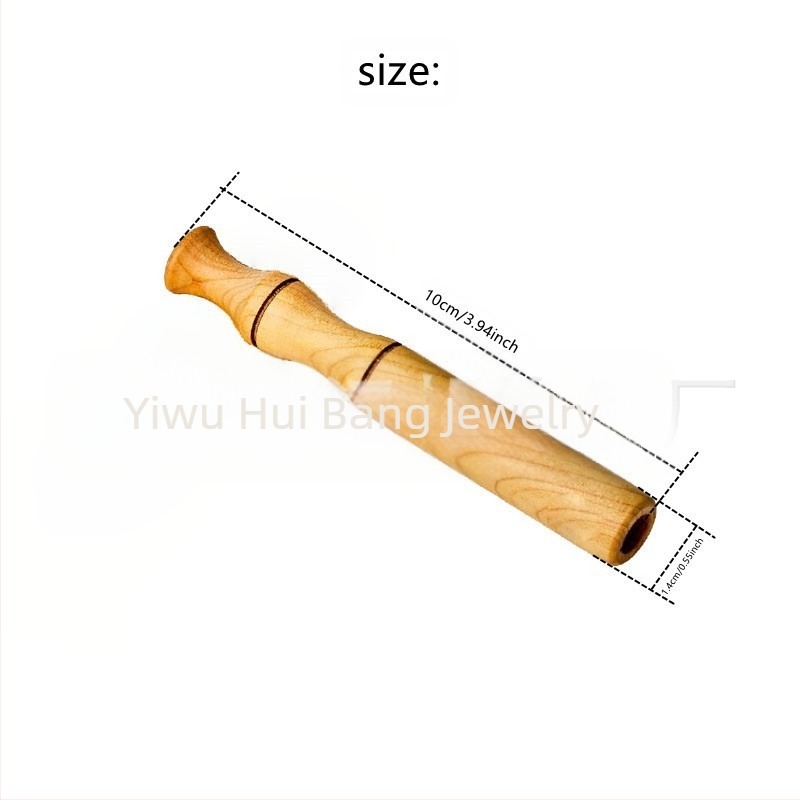 Colier din lemn cu design geometric, inhalator aromaterapeut pentru renunțarea la fumat, design original, vară 2024