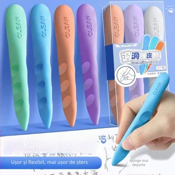 Gumă de șters cu găuri – stil desene animate pentru elevi din învățământul primar, ștergere, fără logo, fără personalizare