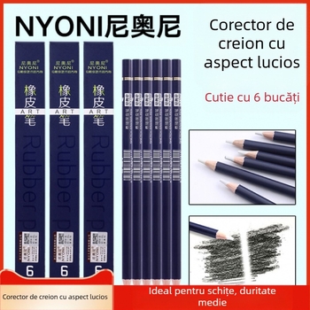 Nioni radieră-stilo pentru schițe – material: gumă; utilizare: schițe, scriere, pictură; greutate: 50 g
