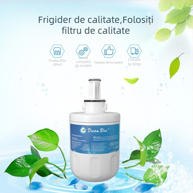 Element filtrare apă – Model DR-DA29-00003G, Cărbune activ din coajă de cocos, Tijă, Filtru încorporat pentru frigider, Capacitate 1137 L (300 gal), HISIMEN