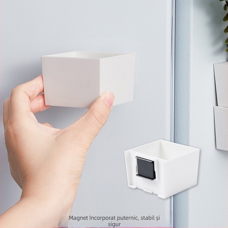 Raft ABS montat pe perete pentru frigider – suport lateral de bucătărie, multipurpose, fără găuri