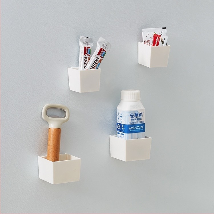 Raft ABS montat pe perete pentru frigider – suport lateral de bucătărie, multipurpose, fără găuri