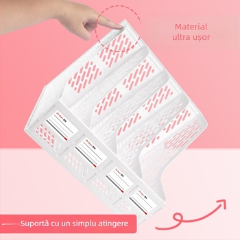 Intellectual Power organizator de fișiere în coloană din plastic, 4 niveluri, model 888