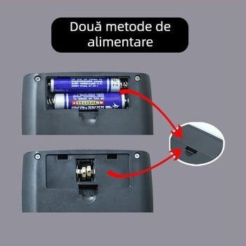 Calculator științific cu funcții KK82MS-B/D, afișaj de 13 cifre, corp PS, greutate 120 g, cu logo imprimat