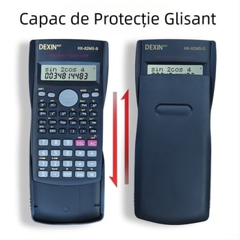 Calculator științific cu funcții KK82MS-B/D, afișaj de 13 cifre, corp PS, greutate 120 g, cu logo imprimat