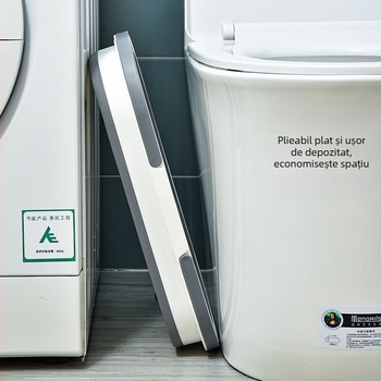 Găleată de mop portabilă dreptunghiulară cu role, pliabilă, din plastic (brand independent; lansare 2024; greutate 720 g)