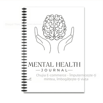 Pachet Jurnal pentru Sănătatea Mintală (serie Planner, 120 pagini, hârtie 100 gsm, personalizabil)