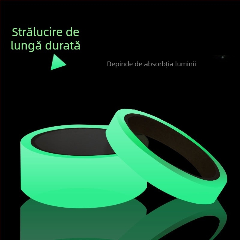 Bandă fluorescentă din PET (polietilentereftalat), grosime 0,18 mm, rezistență la temperatură pe termen scurt 150°C, pe termen lung 120°C