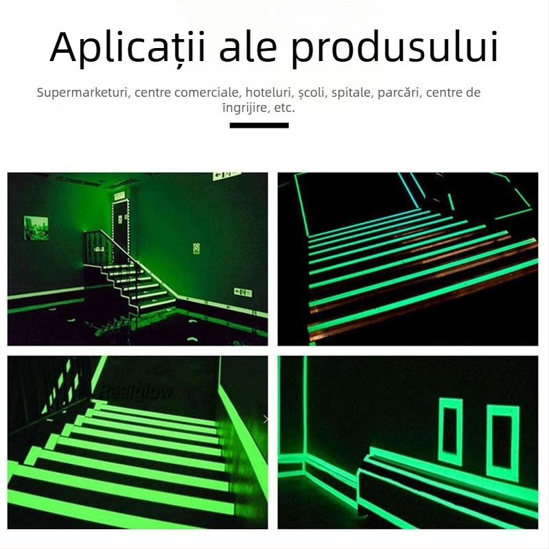 Bandă fluorescentă din PET (polietilentereftalat), grosime 0,18 mm, rezistență la temperatură pe termen scurt 150°C, pe termen lung 120°C