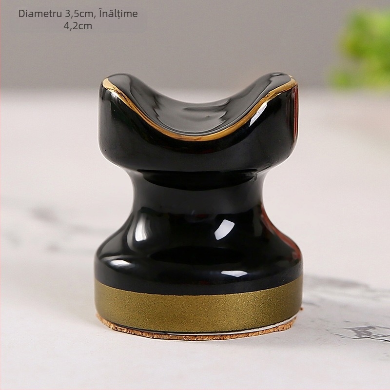 Suport ceramic pentru țigări și scrumieră, portabil mini, personalizabil, brand Trillions, stil coreean, simplu