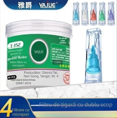 Filtru de țigarete acrilic, unisex, cu filtrare microporosă; Material: Acrilic; De unică folosință: Da; Tipărire logo: Da; Personalizare producție: Da; Etichetă privată: Da