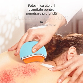 Placă de masaj cu ulei esențial – material din corn, compactă și ușoară