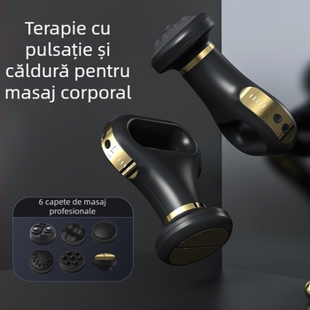 Masajer fără fir pentru corp cu masaj abdominal pulsativ — moduri: vibrație, compresie caldă, puls de joasă frecvență, frământare; control prin buton; model SL-730 6/50