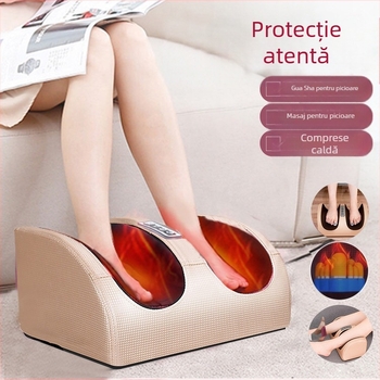 Masajor pentru picioare – aparat automat multifuncțional de terapie pentru picioare și gambe, cu compresie caldă, frământare și masaj, control computerizat și temporizator