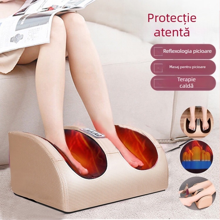 Masajor pentru picioare – aparat automat multifuncțional de terapie pentru picioare și gambe, cu compresie caldă, frământare și masaj, control computerizat și temporizator